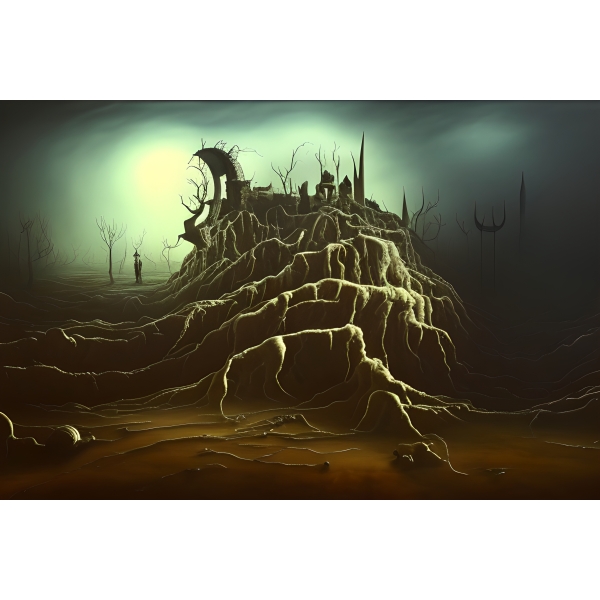 SyntheticDali's tweet photo. Four new surreal images created for the Synthetic Dali Art Project. #AIart #AIArtwork #SyntheticDali #surrealism #surrealart #darksurrealism #digitalart #stablediffusion  2023-04-10 https://t.co/jvf8TcMEvP