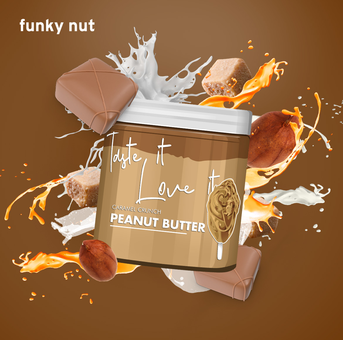 When you're working on product images, you've got to do something that stands out. 

And if you love #peanutbutter, no doubt your head will be turning after seeing these. 

A nutty throwback to some images we did for Funky Nut 🥜