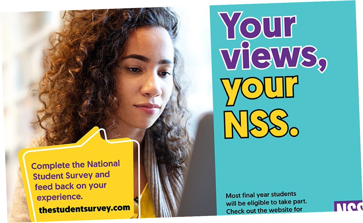 ericajcargill's tweet photo. The last few weeks of the NSS are upon us. If you are in fourth year and you haven't already completed, please do! https://t.co/O3DbwyABGE