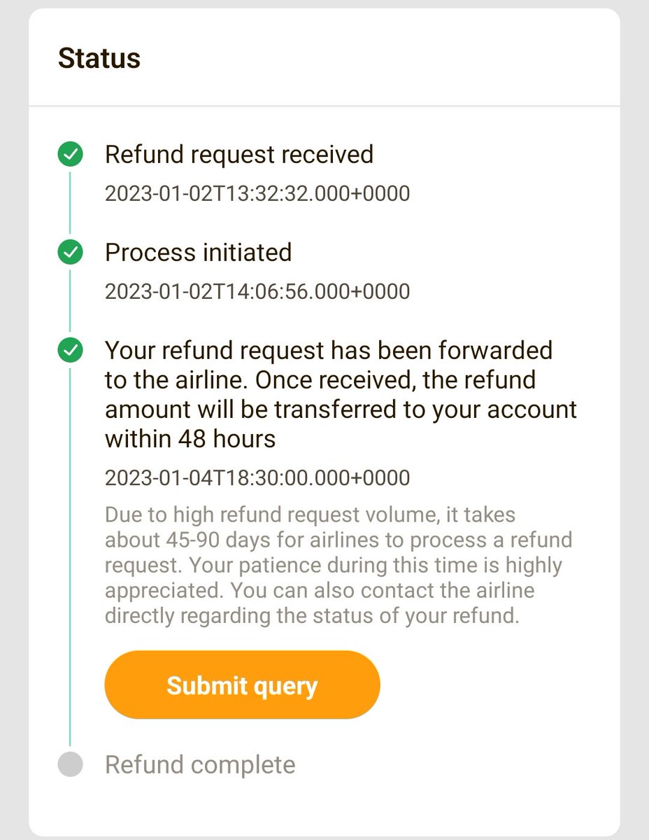 21sid93's tweet photo. #airlinecomplaint #flightcancellation
Flight : SG - 496 
Order Id 866011163048150535
PNR : ACSN8T
Date of cancellation: 2 Jan 2023 
Find attached refund request
@getmyrefundin https://t.co/QWAc2StijG