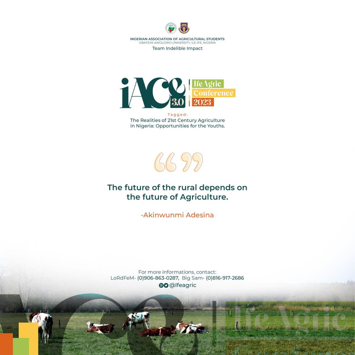 Ife_Agric's tweet photo. In 2021, Dr. Akinwunmi Adesina said "The youths are not the problem of a nation. Rather they are assets and it's time to create youth-based wealth" 

Dear president @akin_adesina, as a motivating Alumnus of @ifeagric and of @GreatIfeNG, we hope to earn your financial support https://t.co/zyH3kXRwr2