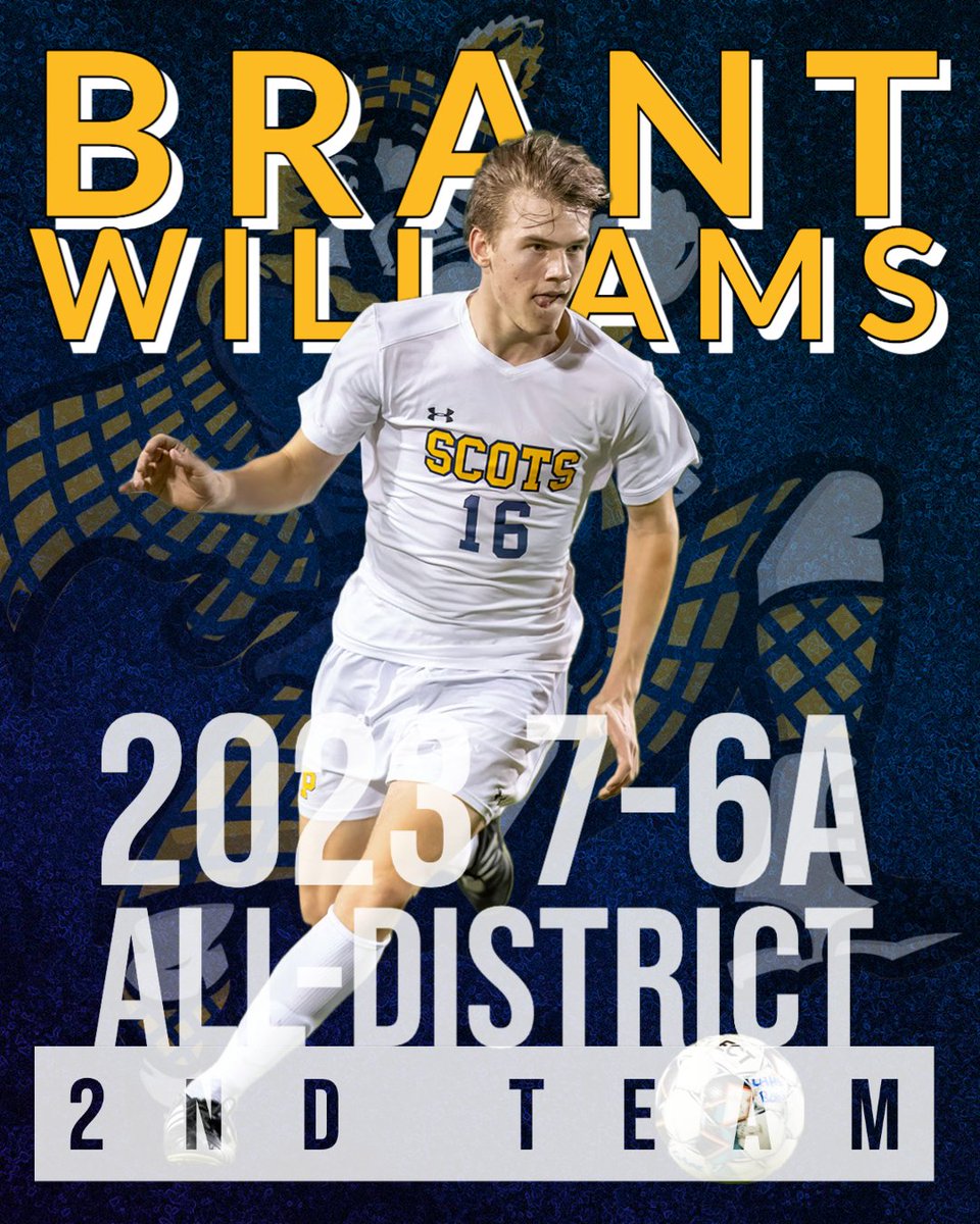 District 7-6A All-District Awards  

Brant Williams
2nd Team  

Brant is our utility player - Winger, forward, outside back, center mid - a few of Brants positions this year.  With 3 years of varsity experience, we're looking forward an Epic finale in '24. Congrats Brant!