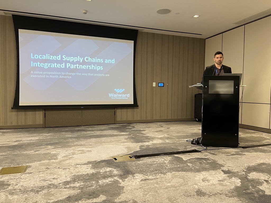Thank you to <a href="/fluorcanada/">Fluor Canada</a> for inviting our team to their event! Our Director of Corporate Development, Jake Penner, presented to their industry partners on the value of localized supply chains and integrated partnerships.

#partnership #steelfabrication #construction #mywaiward