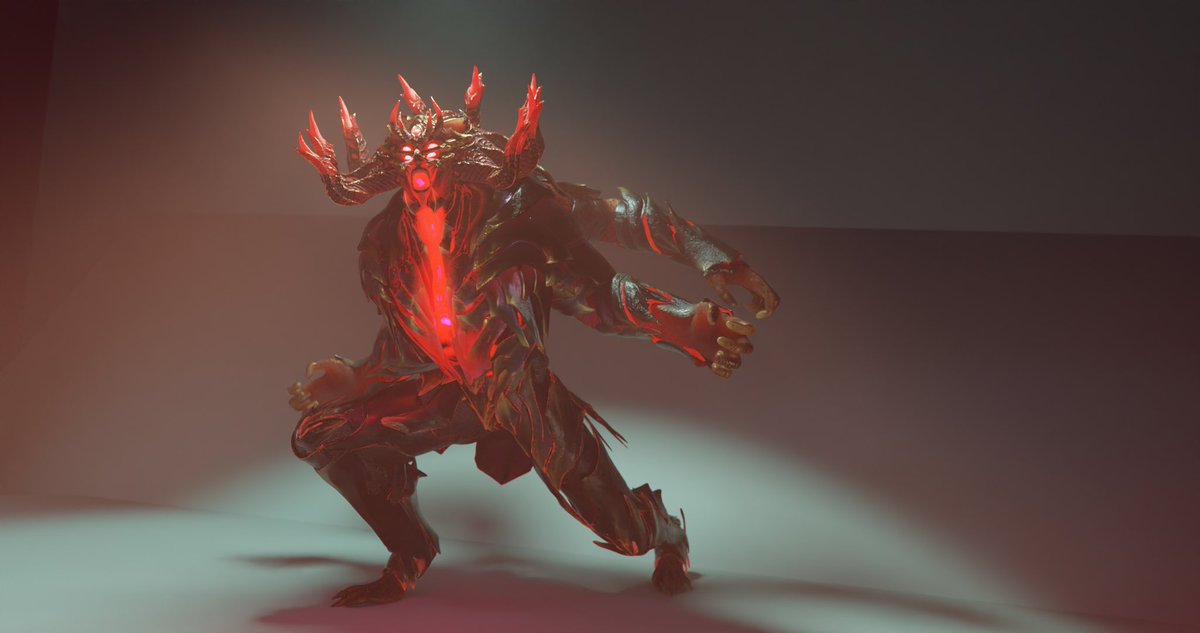 Primordial_Boba's tweet photo. Rigged and posed 
#3DModel #conceptart https://t.co/OCwJYGnVzv