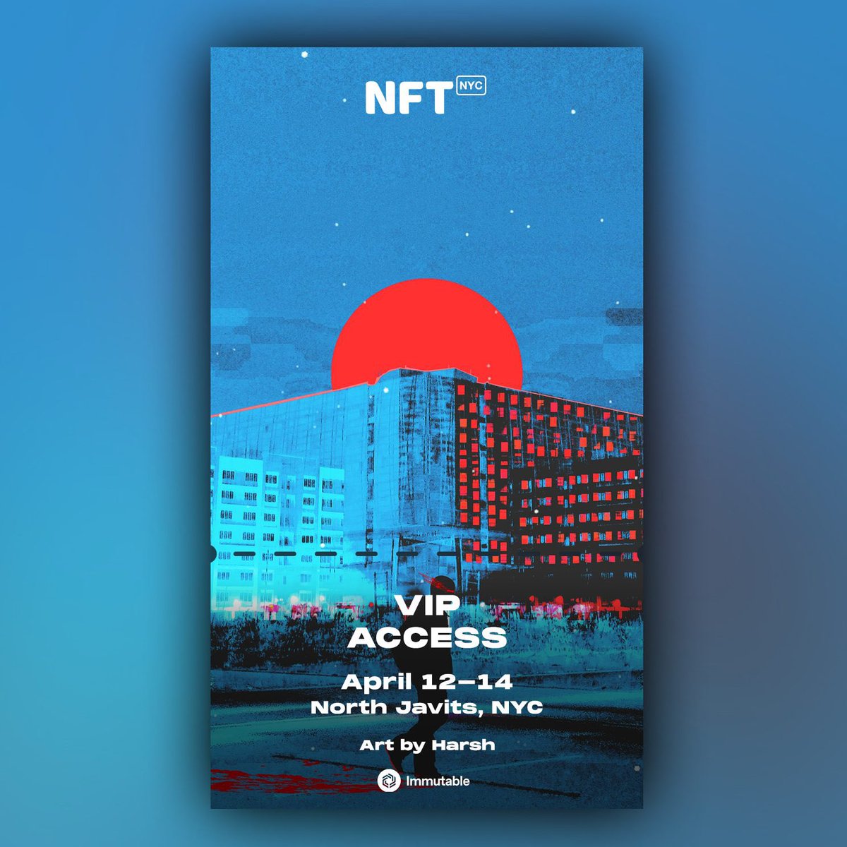 My #NFTNYC2023 Digital Twin NFT Ticket features art by Harsh @fearlessproduc7 - Their work will also be shown at the #NFTNYC2023 Community Artist Showcase at NFT.NYC

app.nft.nyc/token/nftnycdi…