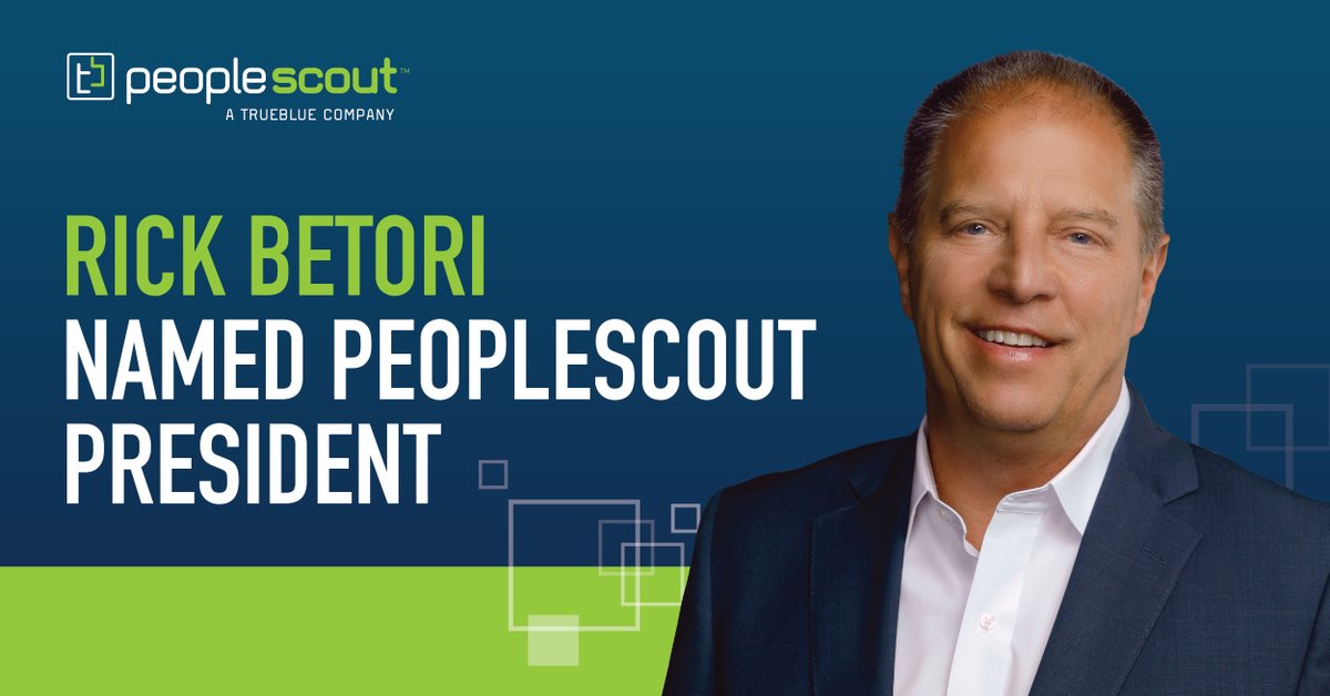 We are excited to share that Rick Betori has been named President of @PeopleScout! More details: bit.ly/3ZUs5uK #ThePeopleCompany