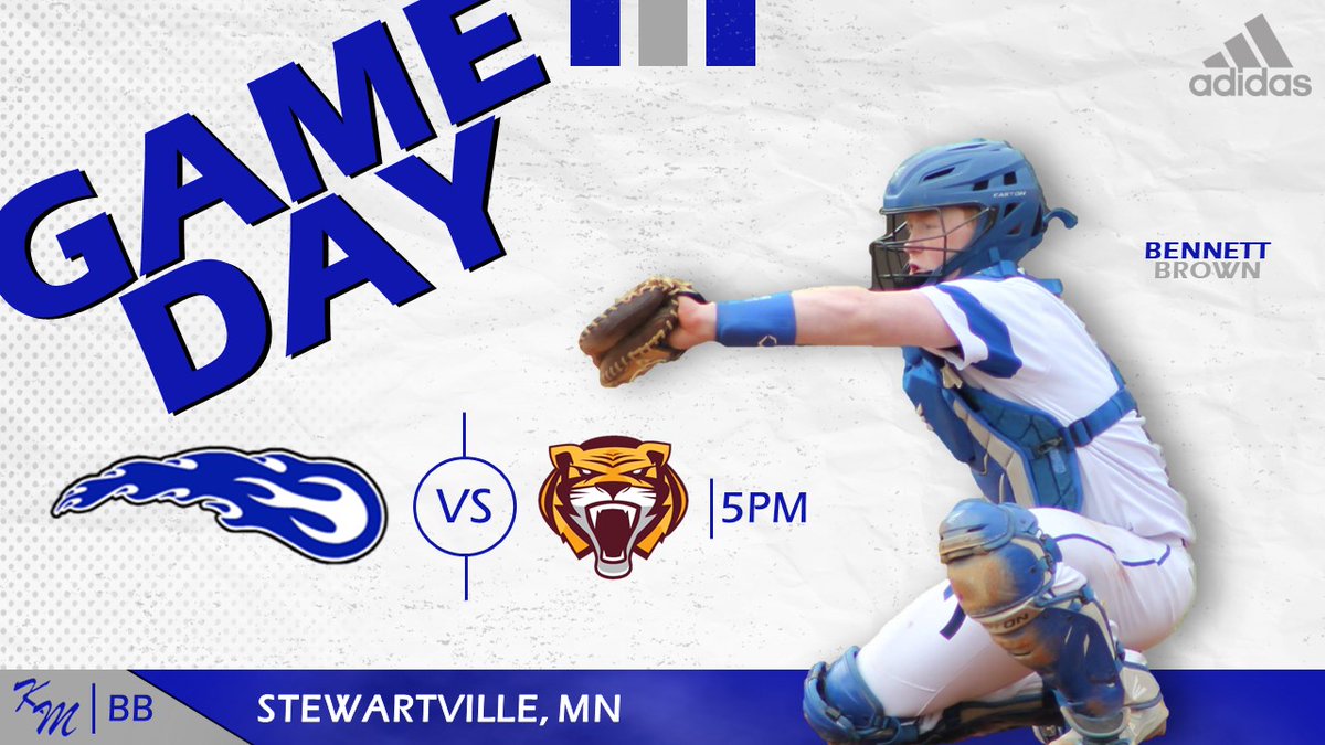 GAME DAY!
⚾️ KoMets vs. Tigers
🗓️ April 11, 2023
⏰ 5:00 PM
📍 Stewartville, MN
🏟️ Stewartville HS