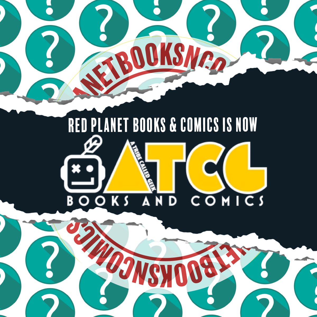 We are excited to announce that Red Planet Books and Comics is now ATCG Books and Comics! 
Read the full statement from Dr. Indigenerd himself, @leefrancisIV at our Facebook page! ➡️ atcgbooksandcomics.com/blogs/news/red…

#ATCGBooks #NativeOwnedBiz #TheFutureIsIndigenous #IndiginerdsAssemble