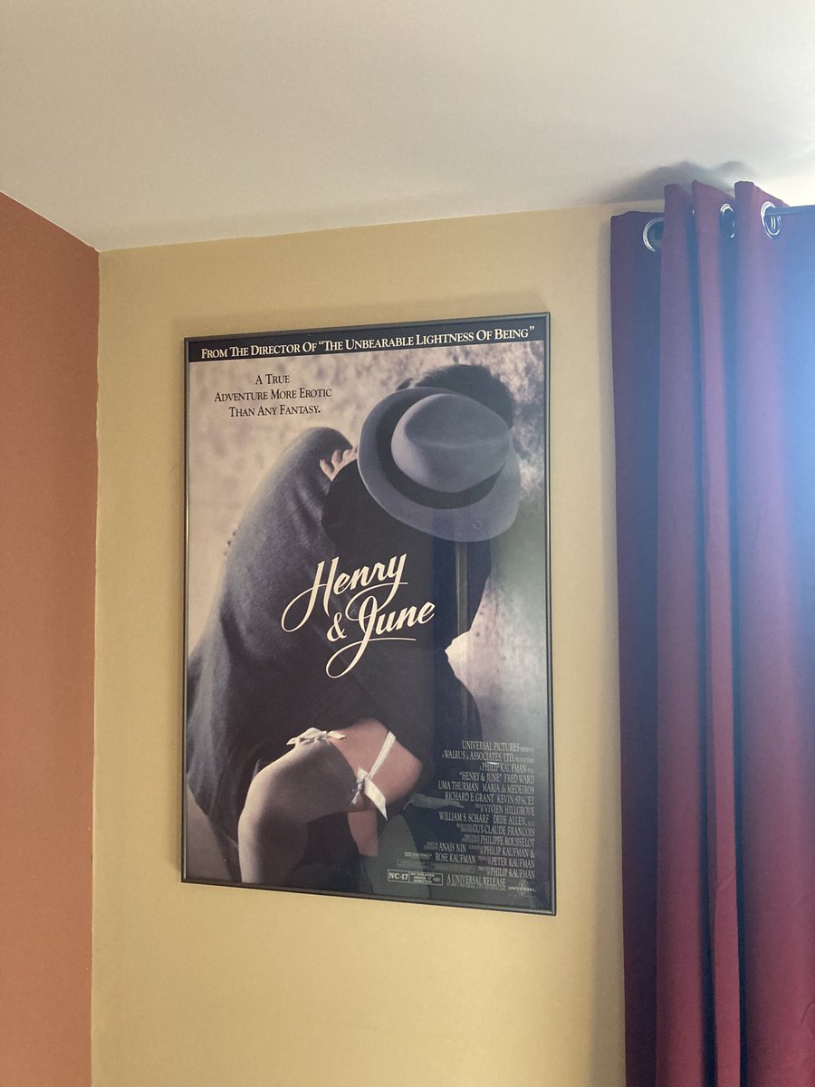 Jodee Jernigan (@jodeejernigan) on Twitter photo To mark the return of <a href="/KarinaLongworth/">Karina Longworth</a>’s <a href="/RememberThisPod/">YouMust RememberThis</a> I finally hung up my framed Henry & June movie poster. The orginal NC-17! #Erotic90s To mark the return of <a href="/KarinaLongworth/">Karina Longworth</a>’s <a href="/RememberThisPod/">YouMust RememberThis</a> I finally hung up my framed Henry & June movie poster. The orginal NC-17! #Erotic90s