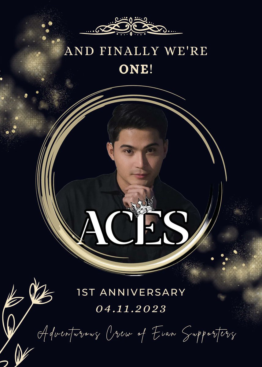 ACES_ofc's tweet photo. We were lost once. 
365 days later, we're home.

Happy 1st Anniversary to us, @EianRances and your ACES! Thank you for your love that has kept this family together.

Here's to all the years we are yet to celebrate 🥂 Love across the globe to all 🤗💙 https://t.co/e2m0fvSQnj