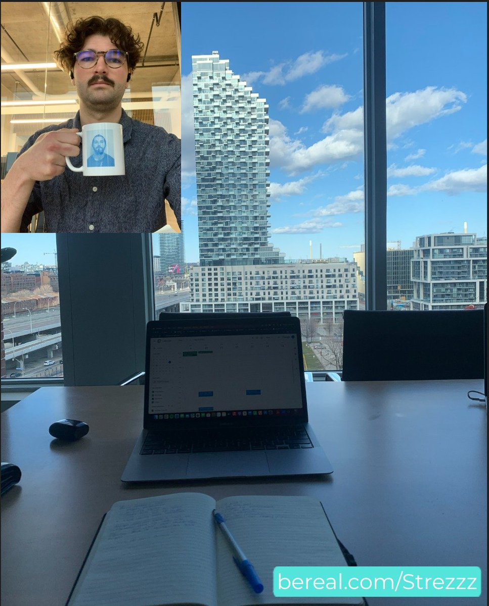 AdCopyStudents's tweet photo. Hey Folks, Matt checking in from the office today. Though today is giving "can we have class outside" vibes, I have decided to prioritize my proximity to the coffee machine. Happy Monday! https://t.co/KN7u8ASNI9