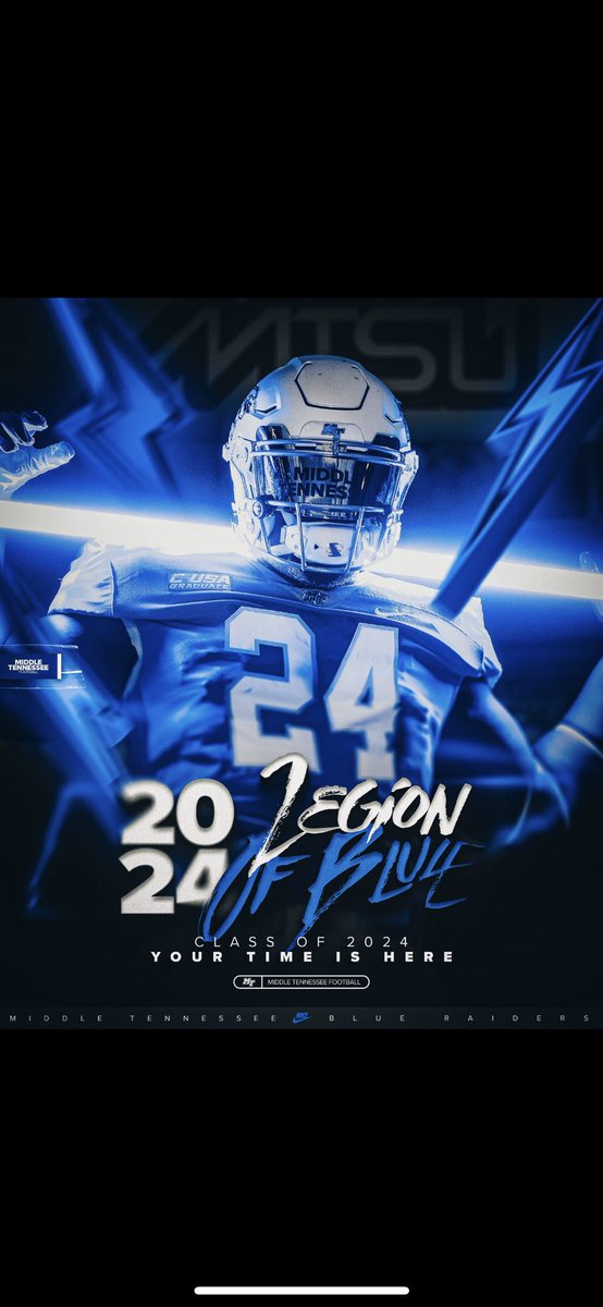 I will be attending middle Tennessee state junior day April 15. @CoachWoodley_MT @coachbeckles @CoachStock @CoachRoyston_MT @DrewNPhillips @CGraham88