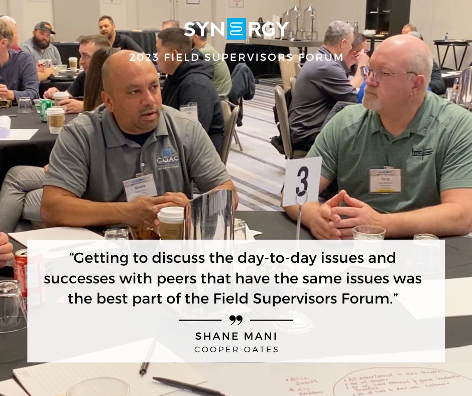 tweetsbysynergy's tweet photo. “Getting to discuss the day-to-day issues and successes with peers who have the same issues was the best part of the Field Supervisors Forum.”
#TeamSynergy #LeadershipTraining #FieldSupervisors #TeamLeaderTraining #HVACService #HVACConstruction #InOurMembersWords https://t.co/X7IhOzDo1d