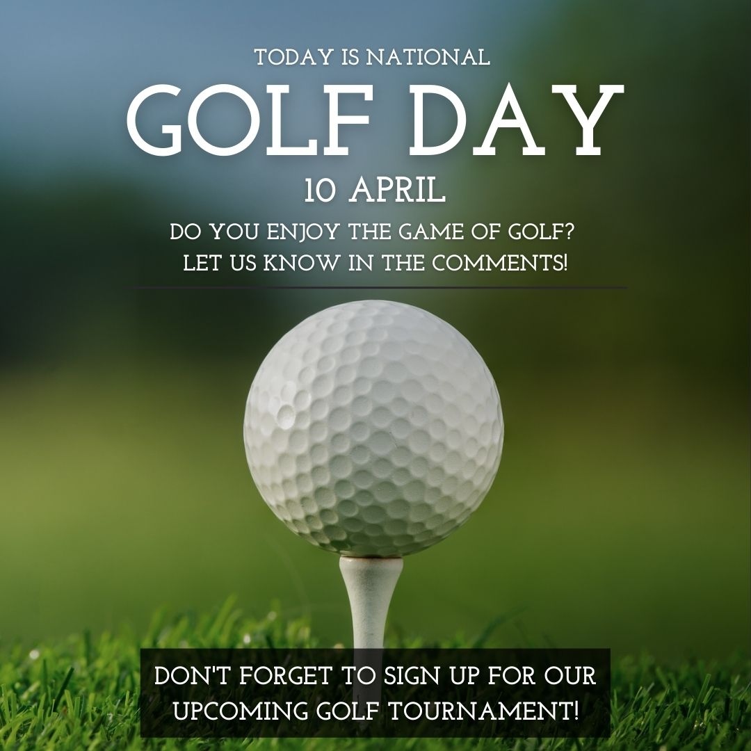 Today is national golfers day! 🏌️‍♂️  Golfer’s Day is celebrated every year on April 10th to celebrate not just the game of golf but also the people who play and enjoy it.  Registration is still open for our tournament! Sign up today!  cci-sw.on.ca/events/2023/06…