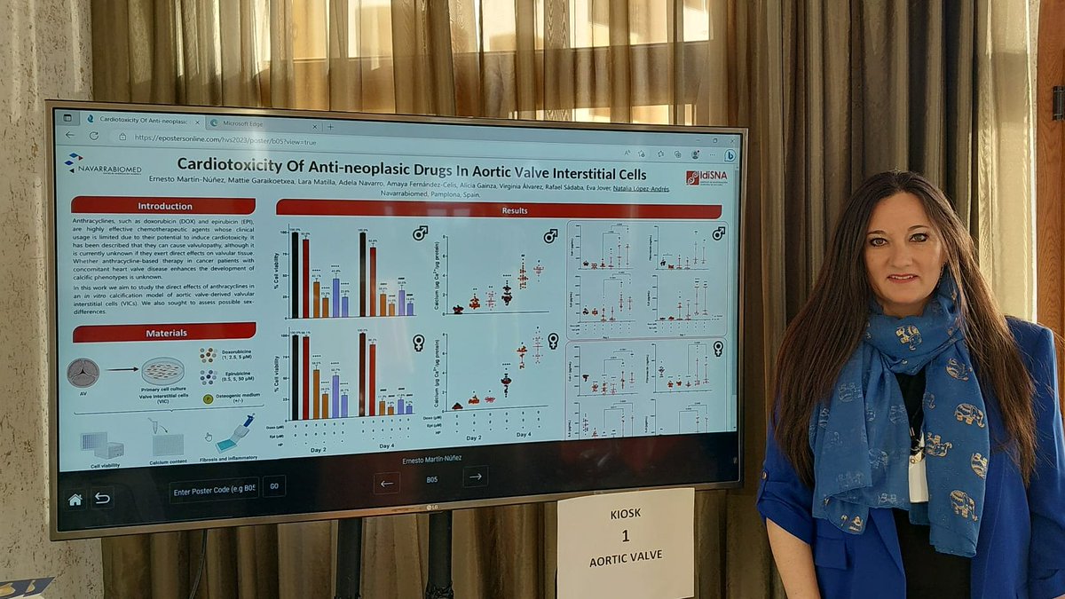 CardioTrasNB's tweet photo. Recently, our group has presented preliminary results on the cardiotoxic impact of anti-neoplasic drugs on the development of aortic stenosis at the #HVS2023 meeting. Such work is part of the #Bioheart project. @BioheartProject. https://t.co/FuigH59s56