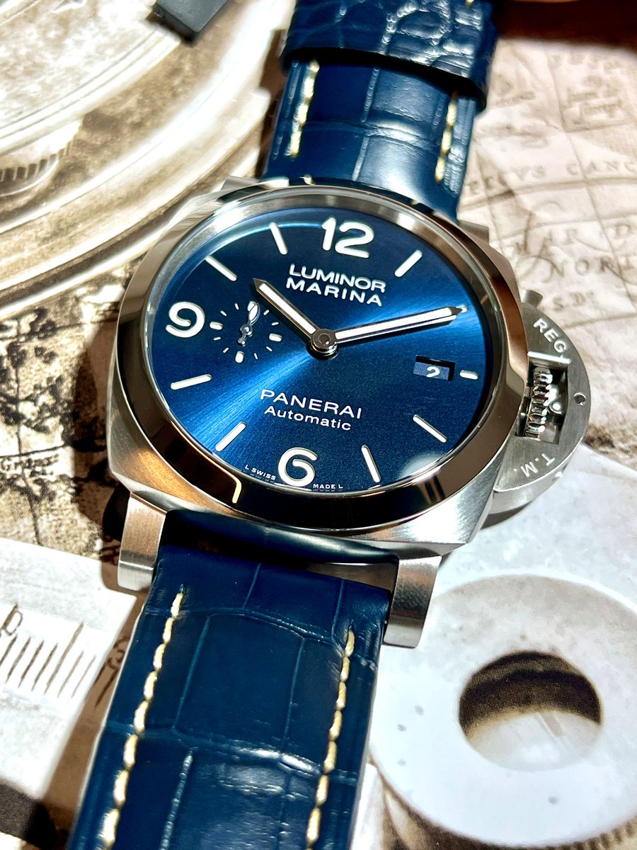 Element_iN_Time's tweet photo. Monday blues with Panerai Luminor Marina 44mm Steel Blue Sandwich Dial
#pam1313
.
.
#panerai #panerailuminor #panerailuminormarina #paneraitraits #paneraiwatch #watches #swisswatch #watchgeek #watchnerd #wristwatch #luxurywatch #watchoftheday #mondayblues #bluemonday #watchlover #watchaddict #watchobsession #watchuseek #wristwatchcheck #watchfam #watchcollector #wristieweek #wristgame #timepiece #watchcollector #explore #fyp