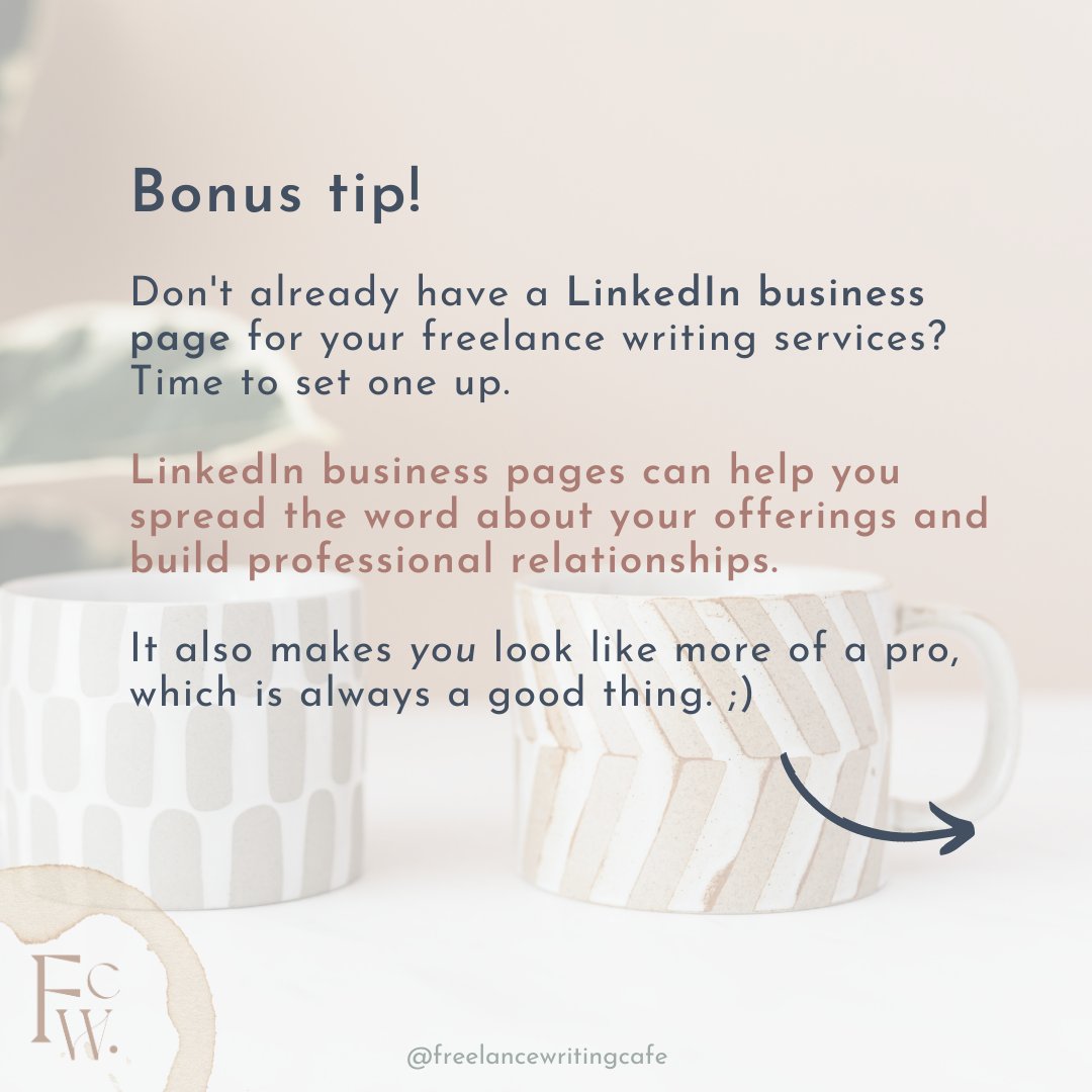 FreeWritingCafe's tweet photo. Annoyed by "suggested posts" in your LinkedIn feed? Here's another POV...
#freelancewritingtips https://t.co/NY7XQGcq6Y