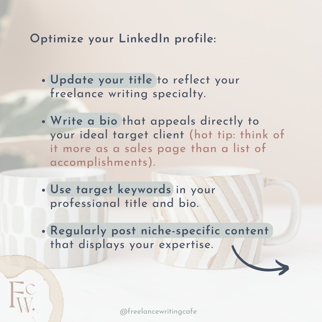 FreeWritingCafe's tweet photo. Annoyed by "suggested posts" in your LinkedIn feed? Here's another POV...
#freelancewritingtips https://t.co/NY7XQGcq6Y