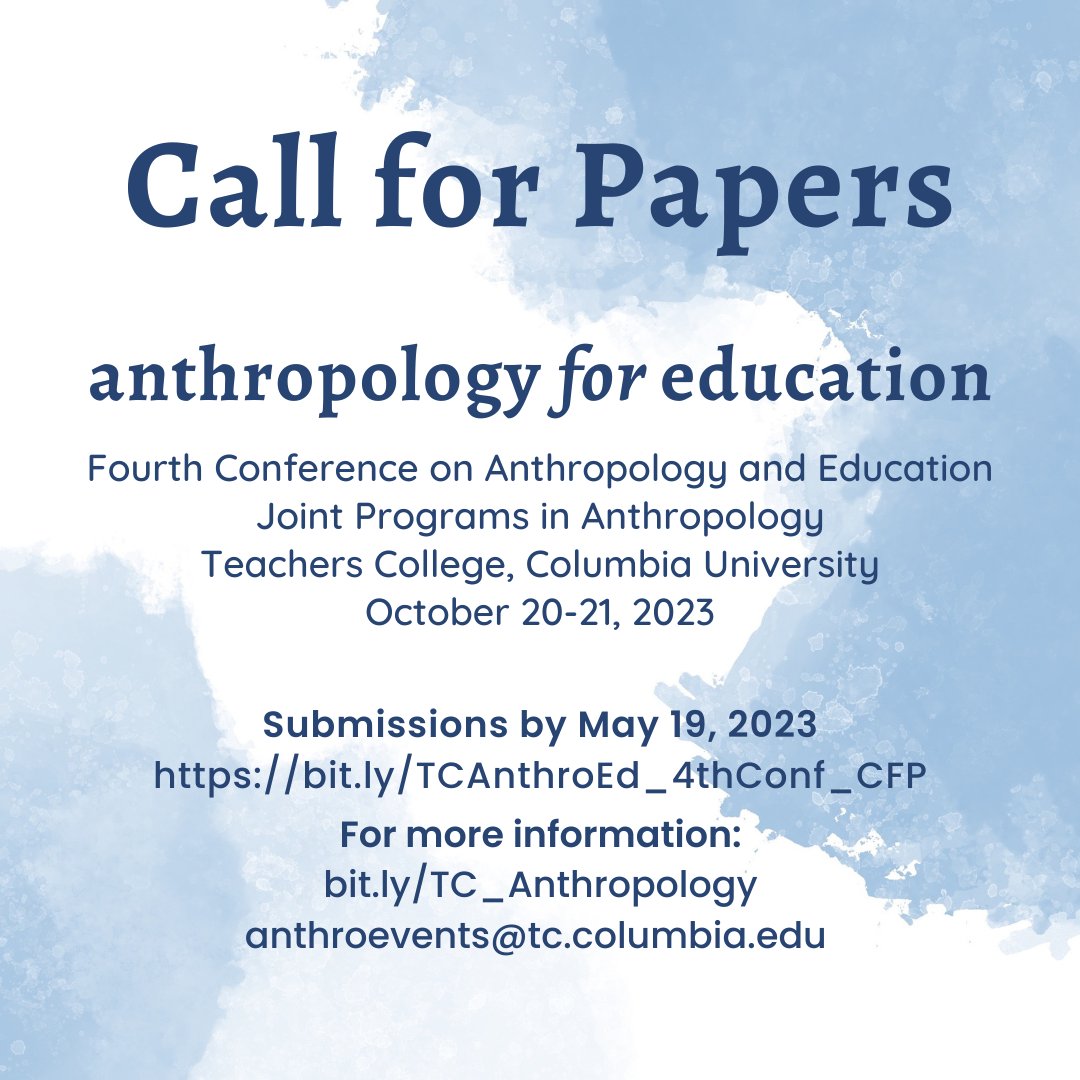 Anthropology at Teachers College tweet media