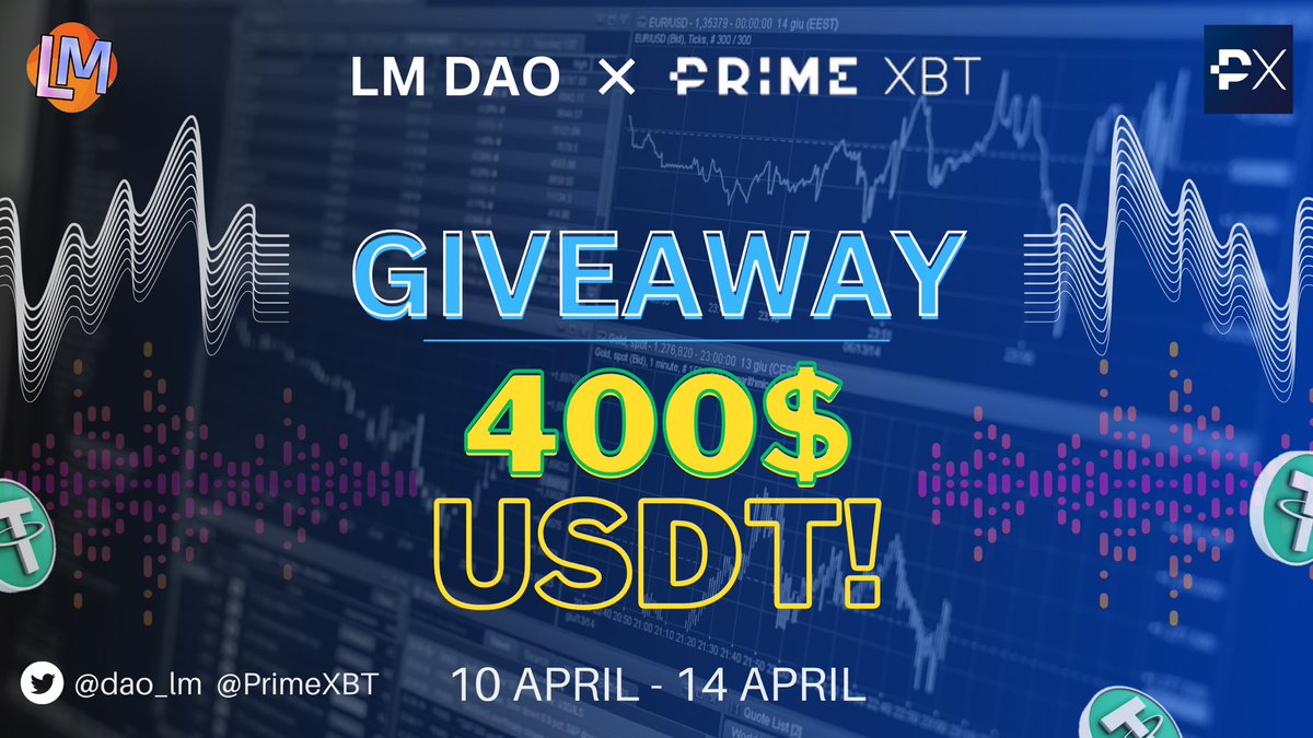 📣 Big Prize Pool #Giveaway 🔥

😱 Reward Pool : 
🎁• 400$ USDT

To Enter:
✅ Follow <a href="/dao_lm/">LM DAO</a> and <a href="/PrimeXBT/">PrimeXBT</a> 

✅ Like, RT &amp; Tag 5 Friends
✅ Finish gleam tasks: giv.gg/lmdao-primexbtt

ENDS IN 4 DAYS ⏰

#Airdrops #Giveaway #zkSync #USDT