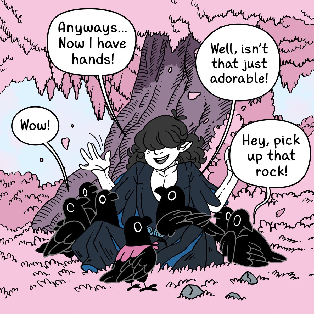 Secondlina's tweet photo. New Crow Time / Crowmance (1/4) https://t.co/wFKRtwFJ0H