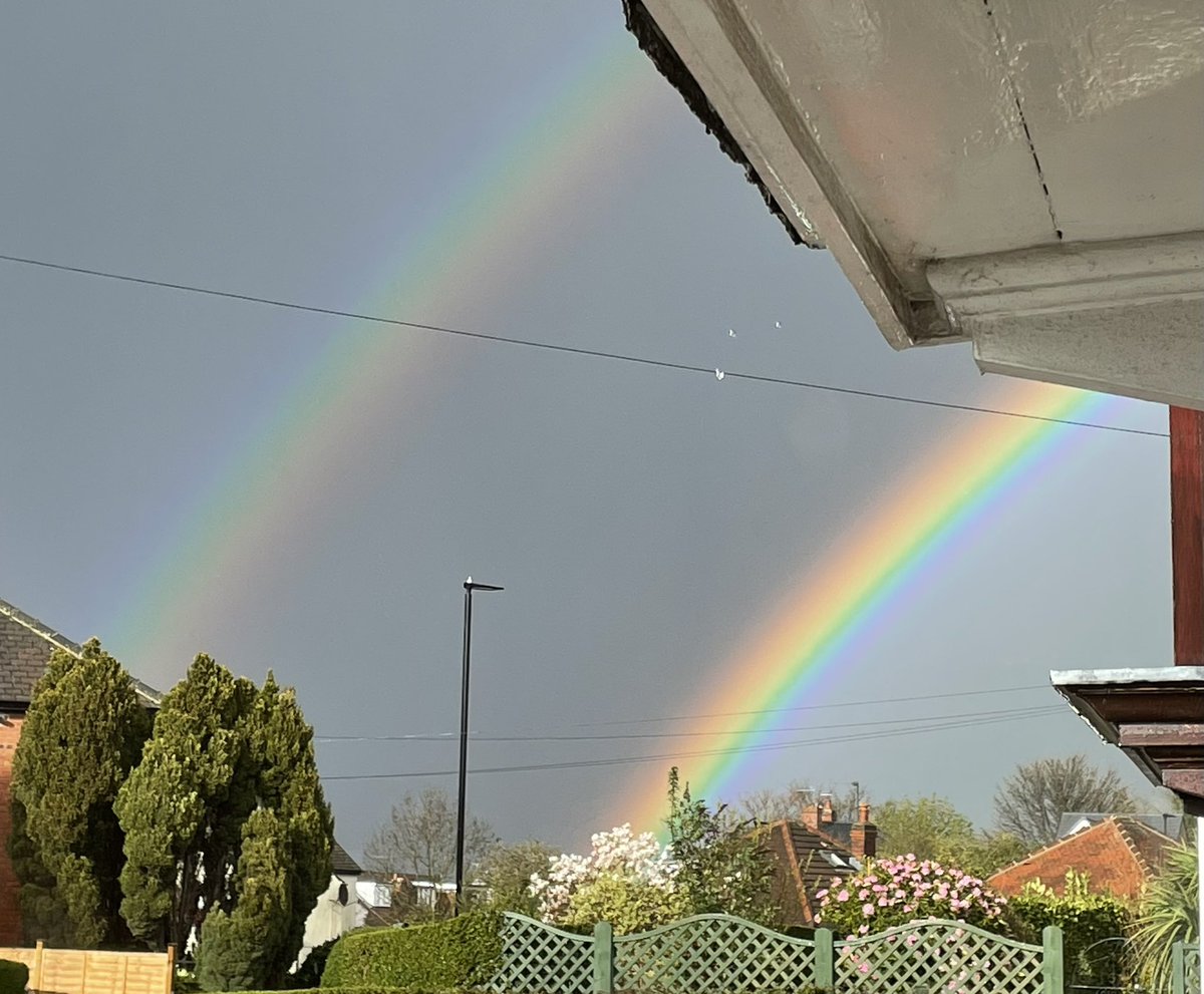 Absolute scenes from my living room window ☺️  #doublerainbow 🌈 #teammonteney