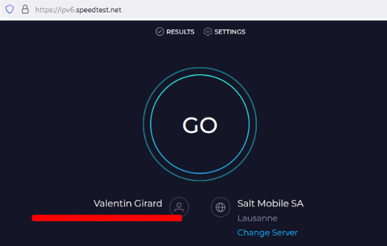AS202573's tweet photo. @noIPv6 @AlbonyCal @Speedtest We have a twittos who found, it is necessary to go on https://t.co/yF37XmEKGO https://t.co/KOmK0jplDU