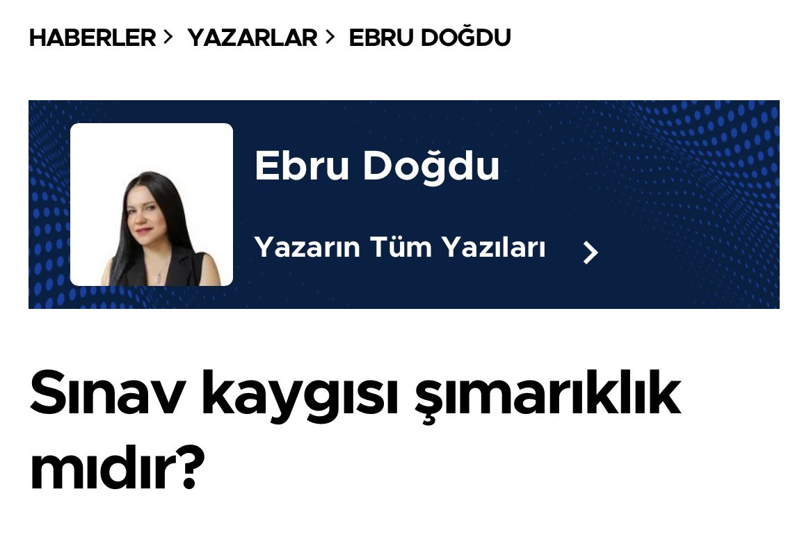 Bugünkü yazımı okumak için link’e tıklayabilirsiniz. hurriyet.com.tr/yazarlar/ebru-…