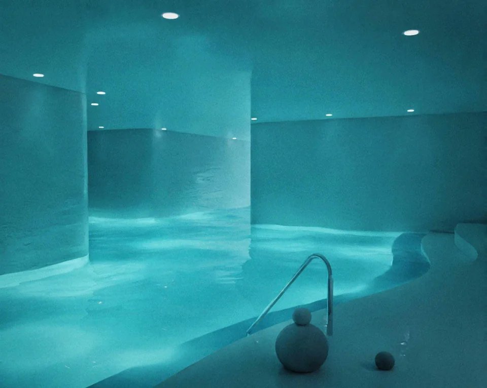 VaporFashion's tweet photo. pool room 🌊⚡️#vaporwave #liminalspace💖 https://t.co/mhQK7ra7VK