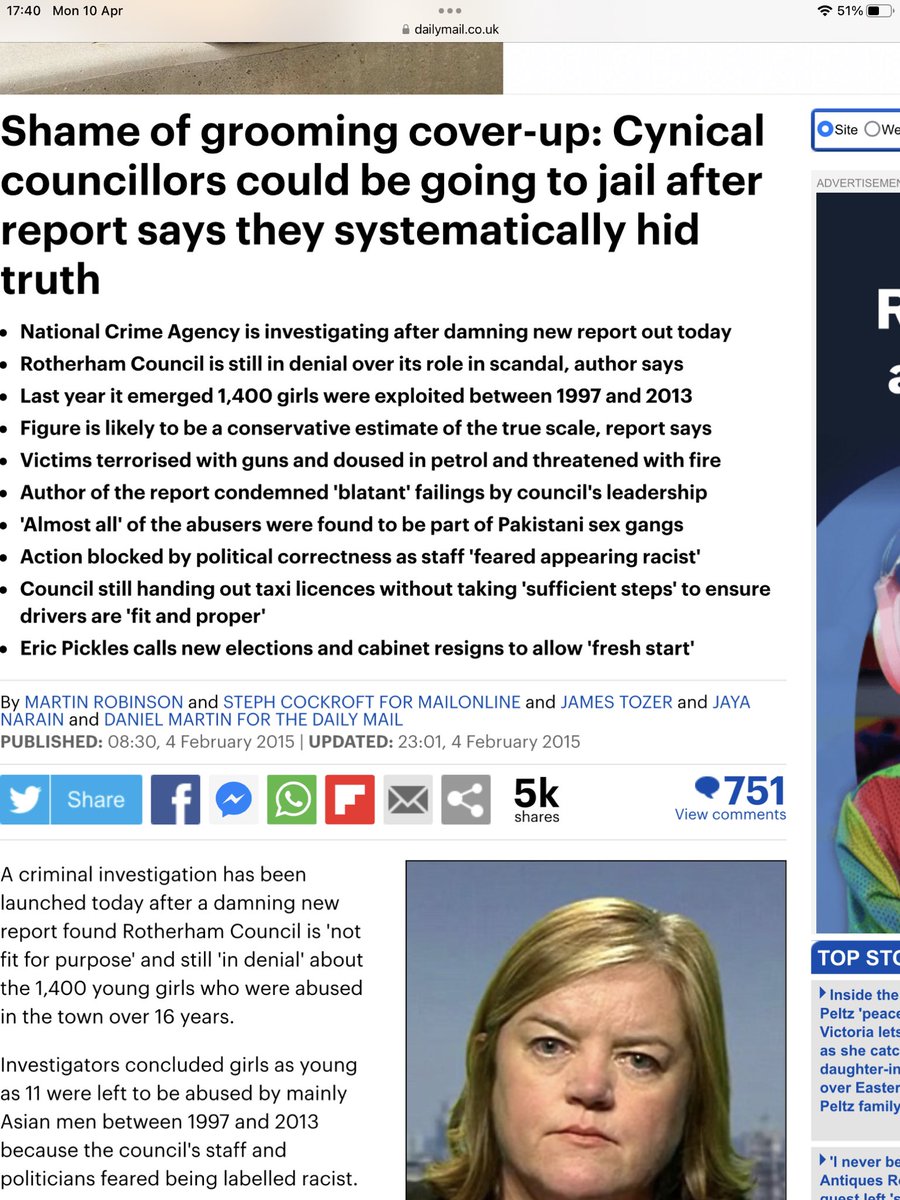 kwilliam111's tweet photo. Should Rotherham councillors have gone to jail? https://t.co/PLJ4h43V5N