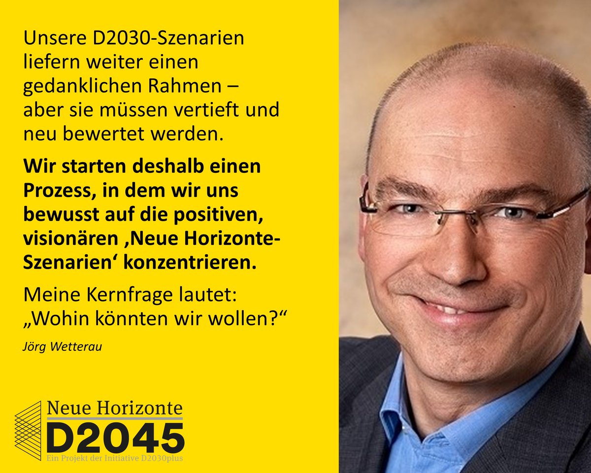 Labor für Kommunikation (@kommlabor) on Twitter photo Liebe Zukunftsinteressierte,
noch bis zum 15.4. kann sich jede(r) an einer wichtigen Online-Befragung zu unserer #Zukunft beteiligen.
Macht mit beim Online-Dialog von <a href="/InitiativeD2030/">D2030 plus</a> zu #NeueHorizonte2045 #d2045 #nh2045
Jeder Impuls ist wichtig!
linkedin.com/posts/dr-j%C3%… Liebe Zukunftsinteressierte,
noch bis zum 15.4. kann sich jede(r) an einer wichtigen Online-Befragung zu unserer #Zukunft beteiligen.
Macht mit beim Online-Dialog von <a href="/InitiativeD2030/">D2030 plus</a> zu #NeueHorizonte2045 #d2045 #nh2045
Jeder Impuls ist wichtig!
linkedin.com/posts/dr-j%C3%…