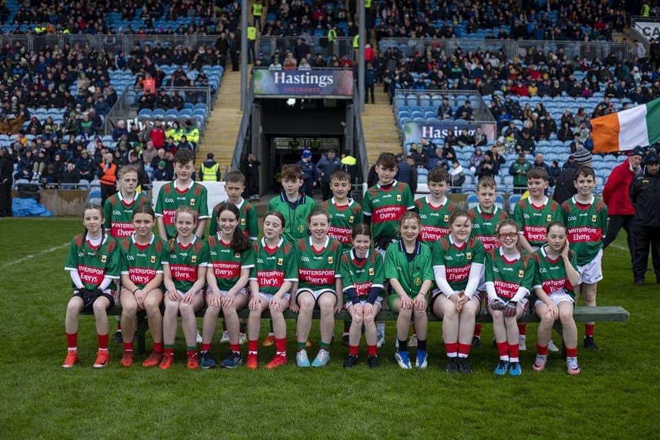 Well done to Darragh who represented the school @MayoCnmB yesterday @ConnachtCnamB @AllianzIreland @cnambnaisiunta exhibition game @HastMacHalePark. Well done to all who participated in the games Photos by @MayoGAA