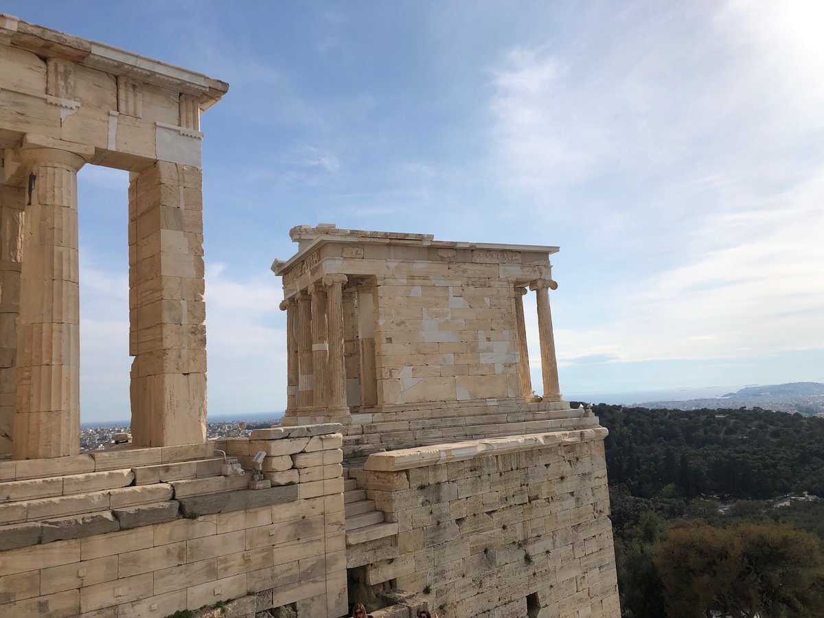The Temple of Nike on a recent visit to Athens. The trip to see the Acropolis - the cradle of ancient civilisation - was well worth it! #Athens #visitathens
