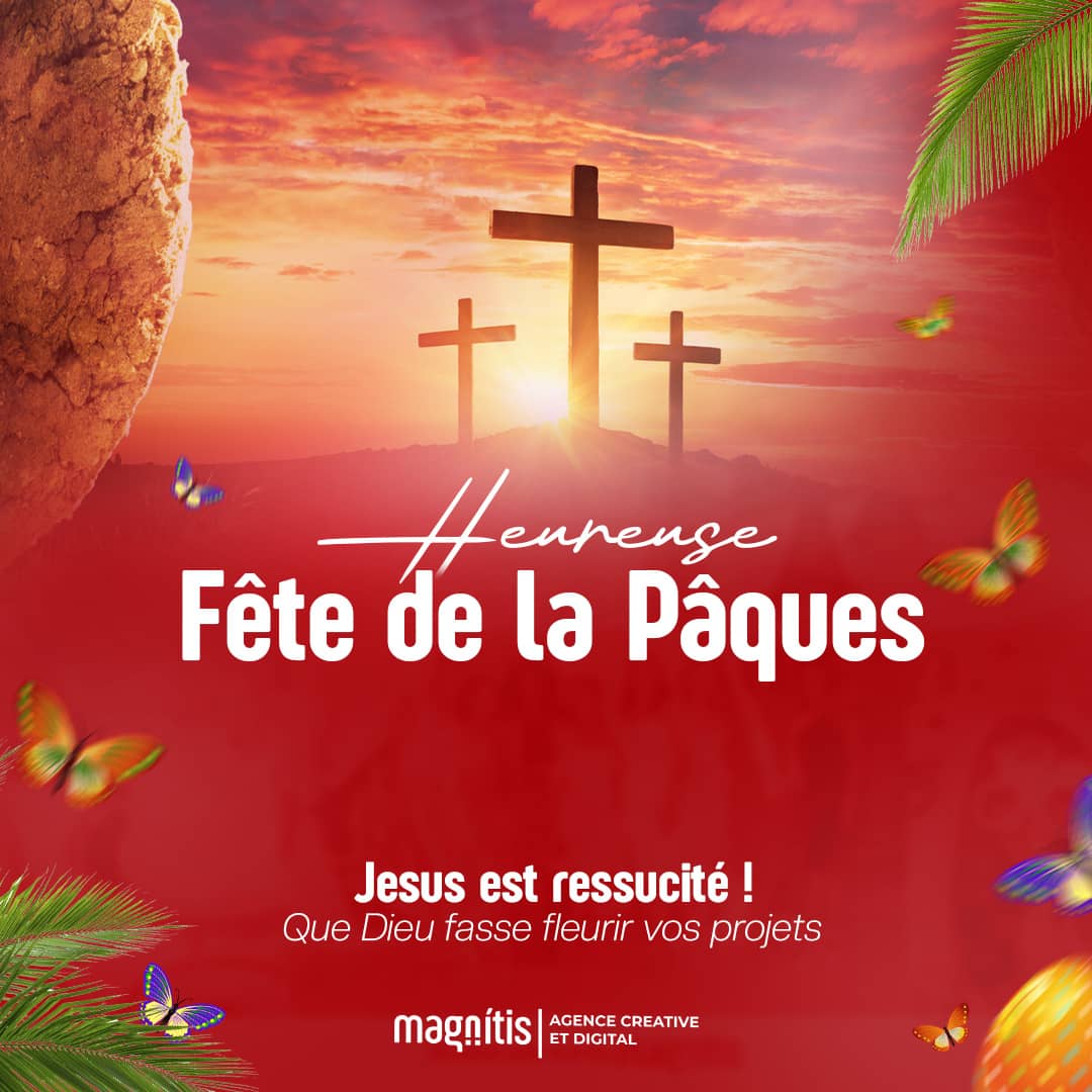 AgencyMagnitis's tweet photo. Il est ressuscité !

Bonne fête de Pâques.
Que Dieu fasse fleurir vos projets.

#jesuschrist #pâques #Magnitis https://t.co/dyVCbQMSb5