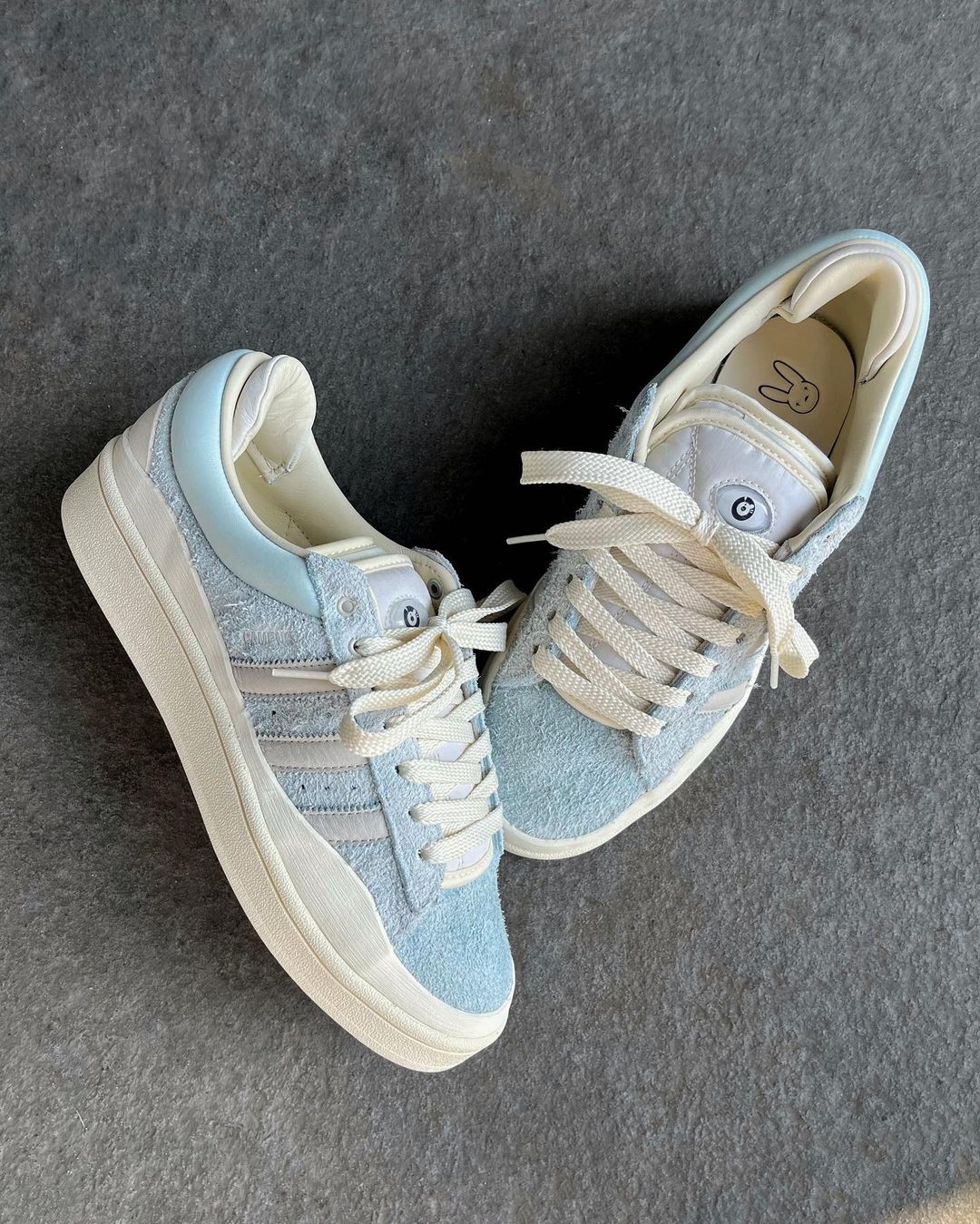 WHY ARE THESE STILL SITTING???? ADIDAS CAMPUS BAD BUNNY REVIEW - YouTube