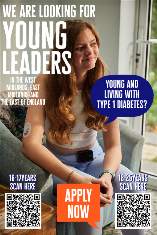 DiabetesUKMidsE's tweet photo. Scan the QR codes or apply online nowβοΈ
ποΈ 16-17: https://t.co/FEelcWrMtm
ποΈ 18-25: https://t.co/e9f8mx46I5
#Type1Diabetes #YouthWork #OurLivesOurChoicesOurVoices #typeonederful #type1diabetesawareness #T1D https://t.co/nhQGZWsFwN