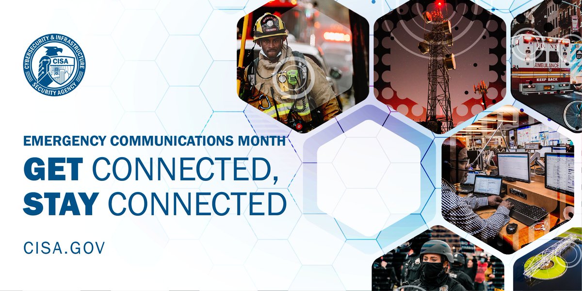 April is #EmergencyCommunicationsMonth! Priority in communications is crucial to continuity of operations when facing adverse conditions such as weather events, mass gatherings, cyberattacks or events arising from human error. To learn more, go to: cisa.gov/emergency-comm…