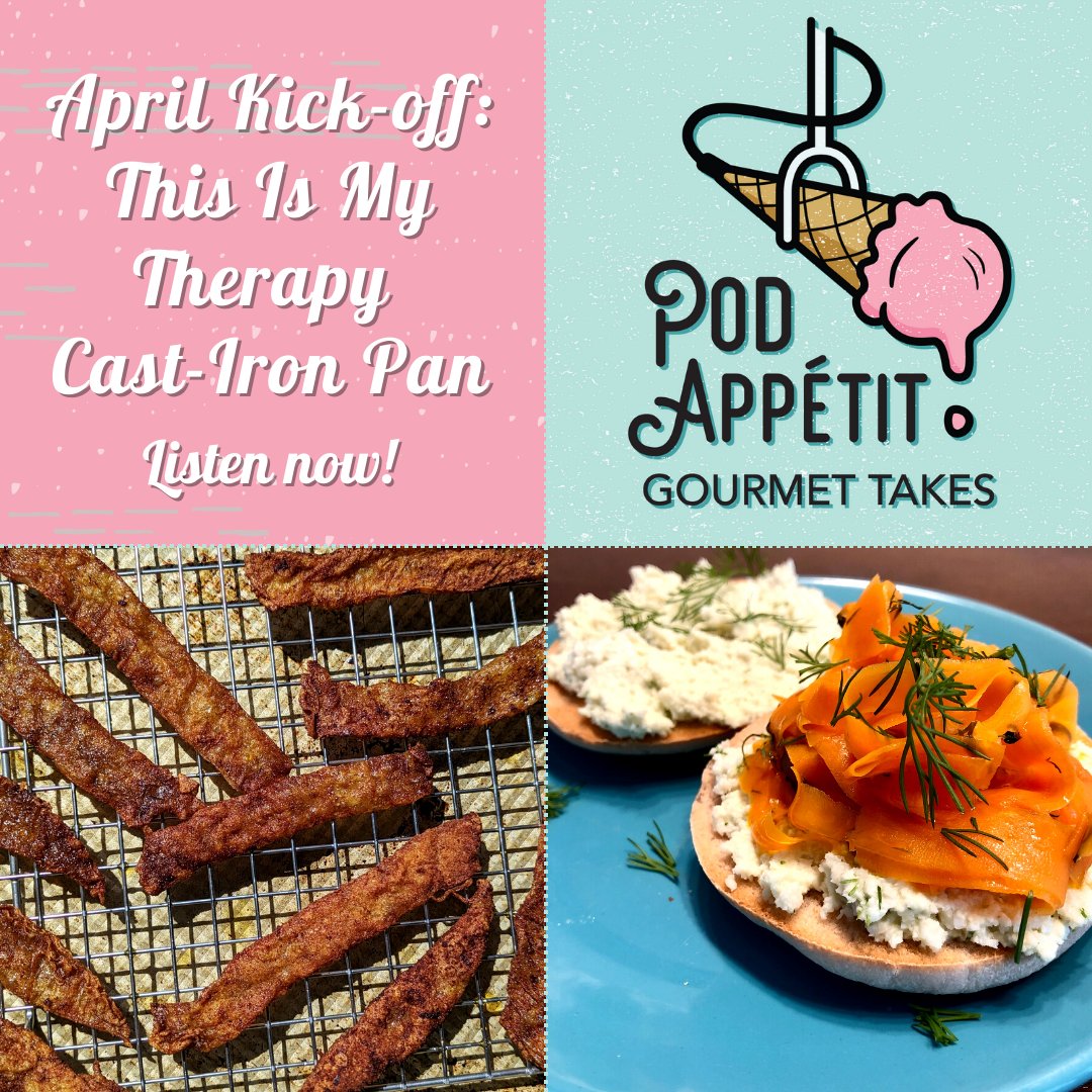 Hello, April! Listen along as we explore this month’s cooking themes, like National BLT Sandwich Month (yes, we’re both vegetarian) and Easter (in all its pastel glory). Find our new episode here:
podappetitpodcast.com/episodes/this-…