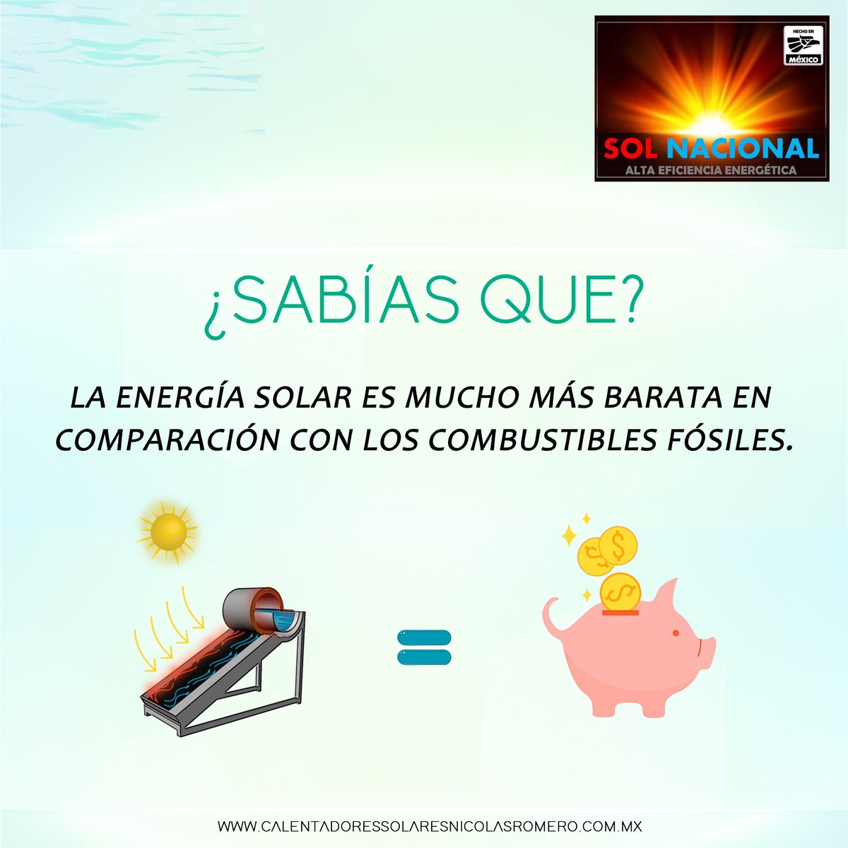 #CalentadorSolar #EdoMex #Ahorro #SolNacional #EnergiasRenovables