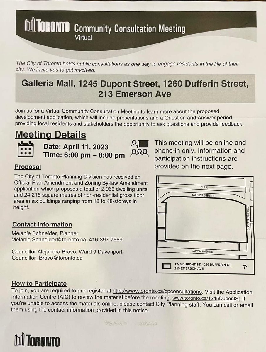 Area / unit increase amendment for Galleria Development. 
Meeting is April 11th. 6-8pm.
see image for additional details.
