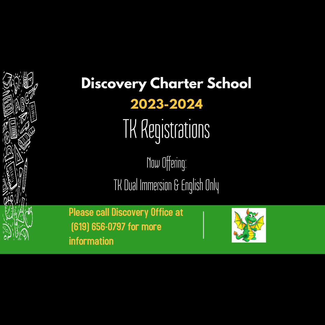 DCS_NEWS_CVESD's tweet photo. Discovery is now offering TK Dual Immersion &amp; English Only! Please call our office for more information. https://t.co/rGPwQh6PWW
