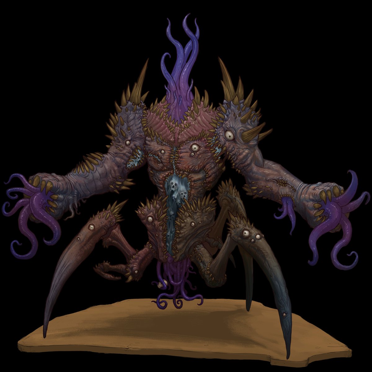 ffutureghost's tweet image. Here's another demon from @helloMCDM's Monster Book, Flee Mortals! #demon #art