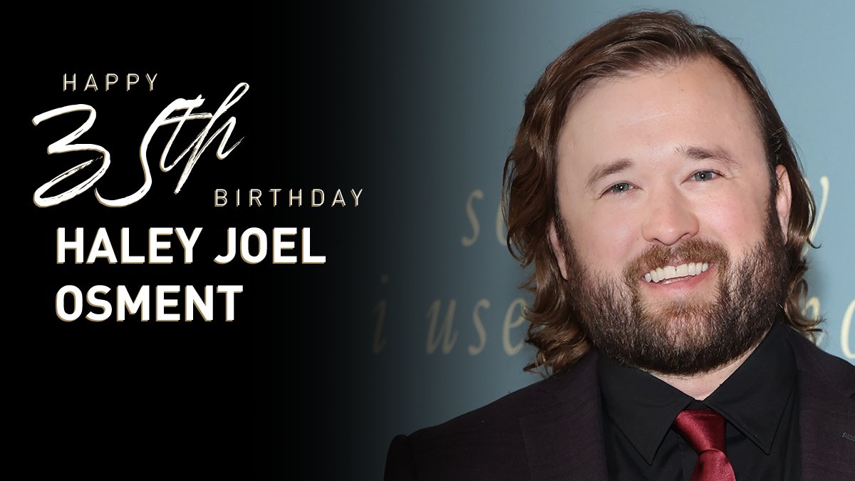 Happy 35th birthday Haley Joel Osment! 

Read his bio here:  