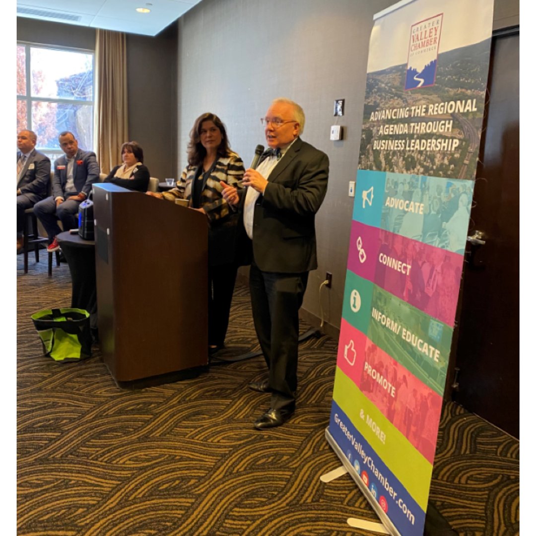 Great @GreaterValleyChamberofCommerce event, thanks for inviting #CTDOL to be a part of it. Commissioner Bartolomeo &amp; Research Director Flaherty talked economy, workforce &amp; recruitment. #CTeconomy #Shelton #CTjobs