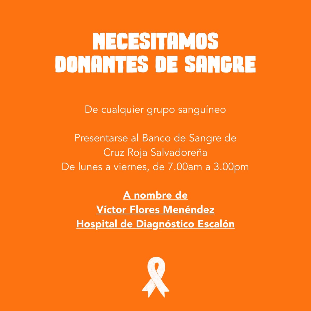 Amigos, por la intensidad de las quimios de la semana antepasada, he tenido descompensación de hemoglobina y plaquetas, por lo que les agradezco me ayuden a buscar donantes de sangre con la siguiente información. Les agradezco mucho.