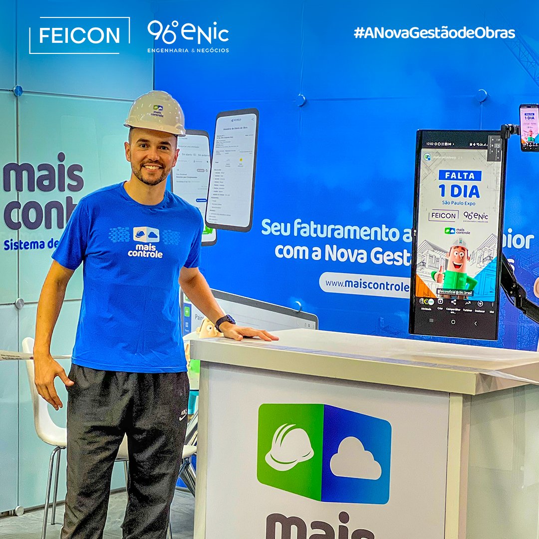 MaisControleERP's tweet photo. 🏗 Já estamos presentes na FEICON!!!
✨ Nossa equipe trabalhou hoje para deixar o stand prontinho para receber vocês! Esperamos vocês lá a partir de amanhã (11/04) 🫂
😀 Quem mais aí está ansioso?
#ANovaGestãodeObras #Feicon2023 #Feicon #Cbic https://t.co/5tqf18aiaf