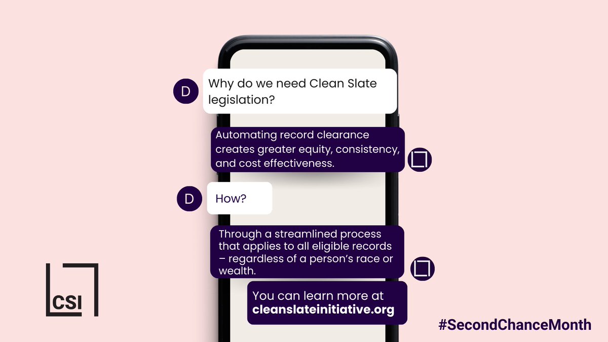 CleanSlateOR's tweet photo. Why does Oregon need automated record clearance? People who have served their time and met eligibility for expungement deserve a second chance! Pass #SB697 &amp; #SB698 ! #AutomatedExpungement #CleanSlateOregon https://t.co/IBMylUlcmQ