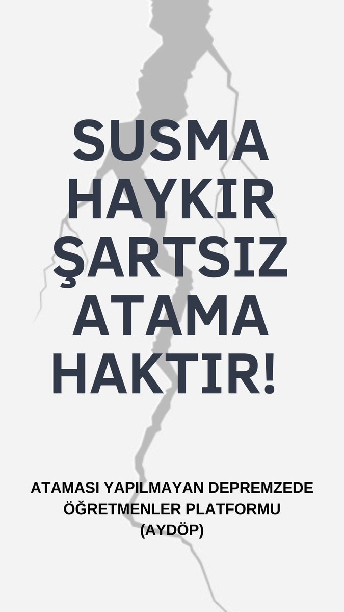 yeral_ozkan's tweet photo. Depremzede öğretmenlerimizin sesini lütfen duyun. KOŞULSUZ ATAMA İSTİYORUZ.
@tcmeb 
#AfetzedeÖğretmeniŞartsızAta https://t.co/cTbzG8nDHK