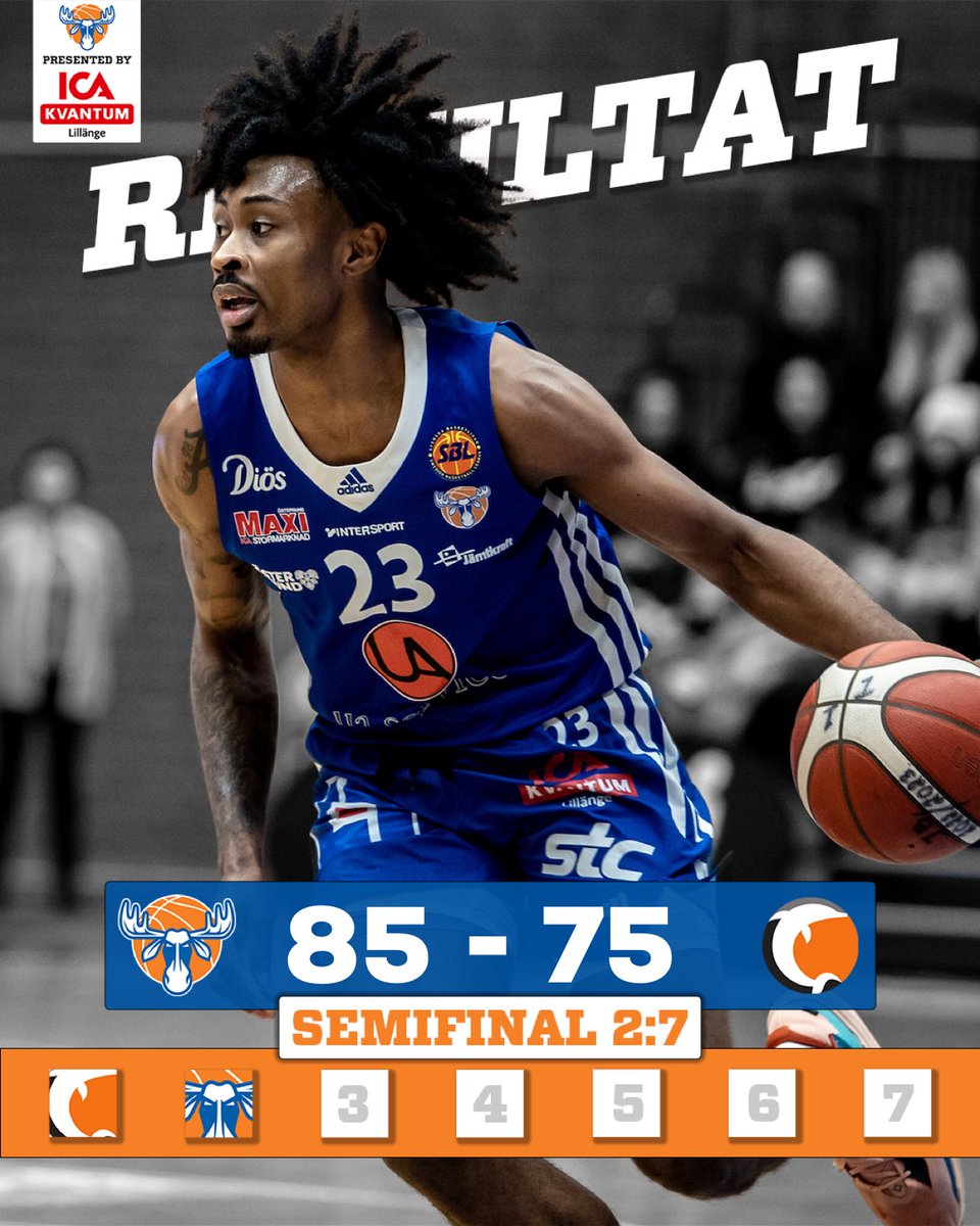 💥VINST💥 Nu är det 1-1 i bäst av 7 matcher mot Norrköping 🔥
Nästa två matcher spelas borta i Norrköping på torsdag samt lördag. Nästa hemmamatch, semi 5, spelas på tisdag 18/4 kl 18.34, eventbiljetterna till den matchen släpps imorgon lunch på👇
tickets.jamtlandbasket.se
📸 PerD