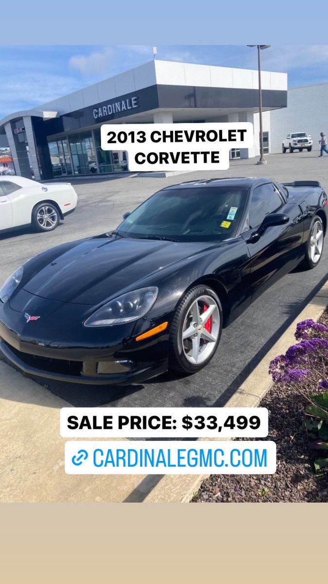 CardinaleGMC's tweet photo. 2013 Chevrolet Corvette for sale 🚨 SALE PRICE: $33,499 https://t.co/sCdSSGO42J #Succession #Easter #ShehnaazGill #corvette #forsale https://t.co/BVHDaslr9T